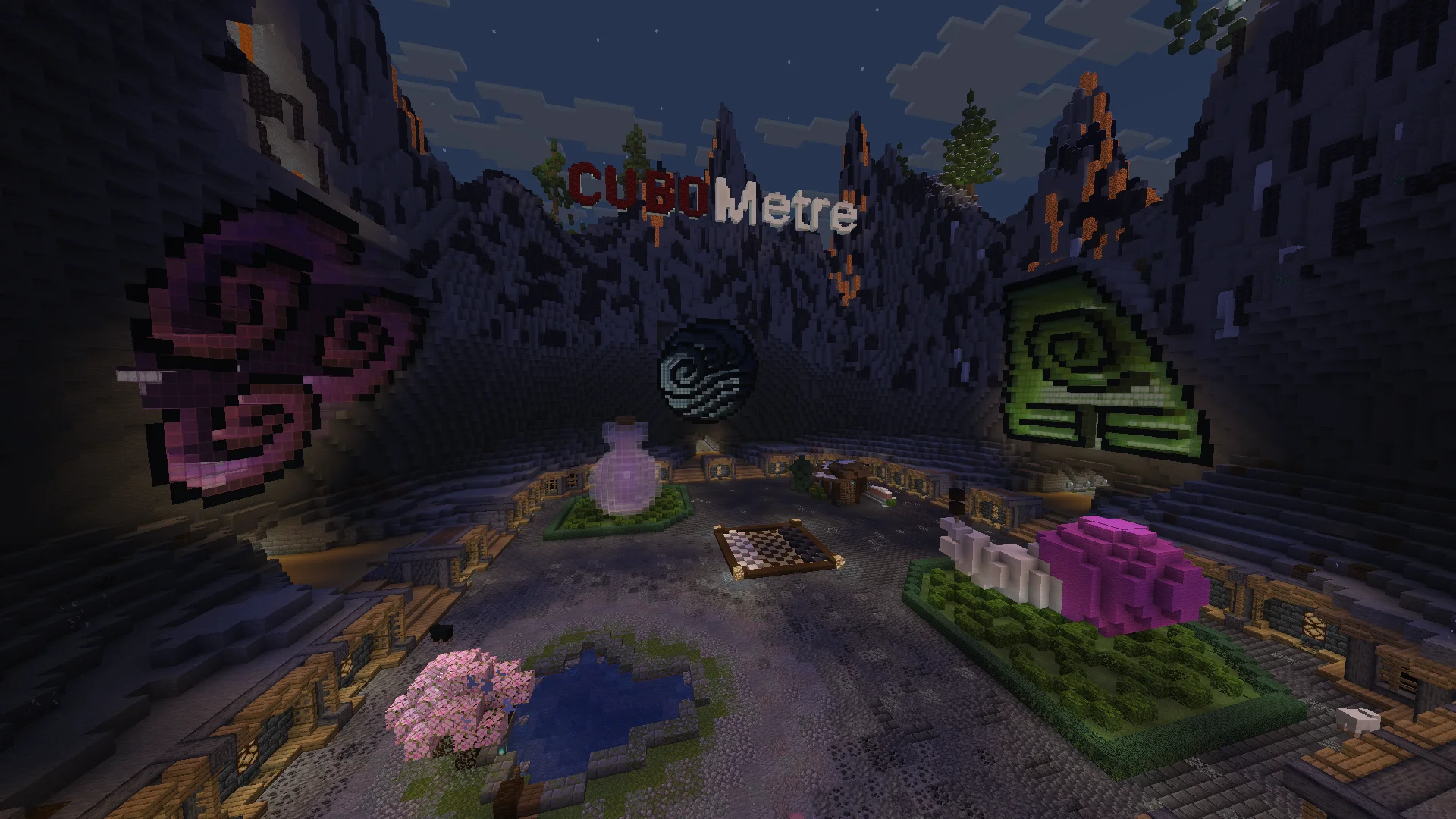 Помню когда то давно обезьянки закидали какахами этот спавн теперь я понял почему они это сделали, им не нравилась магическая составляющая они хотели современности xD